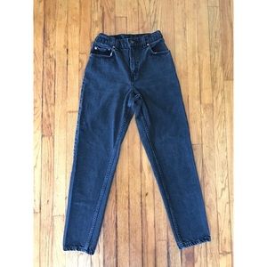 Vintage Levi’s High Waisted Black Denim Jeans